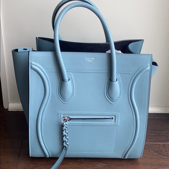 Blue Green Seafoam Medium Celine Phantom - Picture 7 of 11